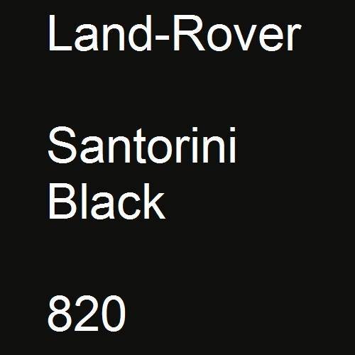 Land-Rover, Santorini Black, 820.